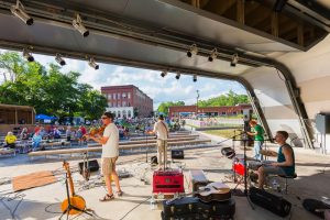 Masonic Amphitheatre and Smith Bridge in Clifton Forge VA - On Stage