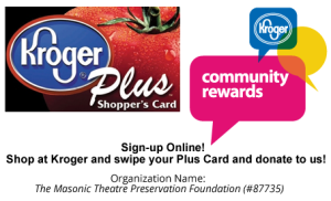 Masonic Theatre Complex Kroger Community Rewards #87735