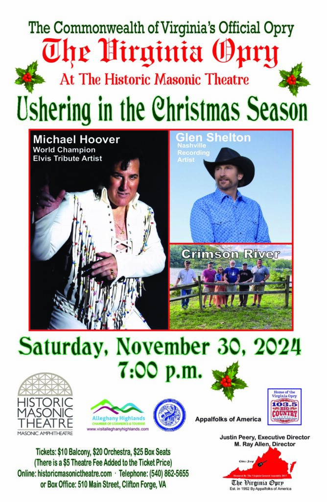 The Virginia Opry Presents: Ushering in the Christmas Season | HISTORIC ...